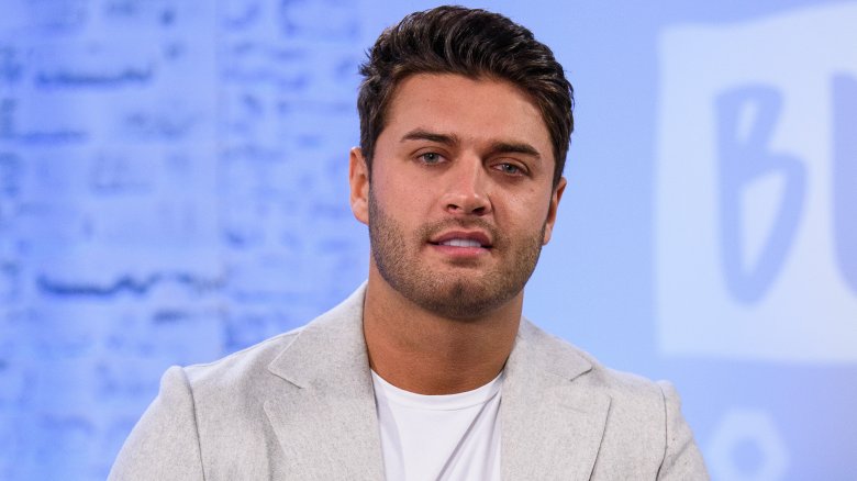 Mike Thalassitis from Love Island speaking