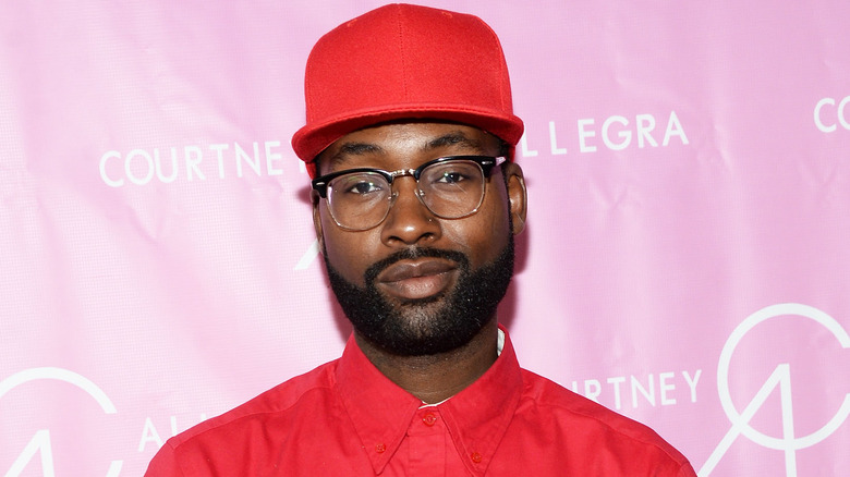 Mychael Knight from Project Runway posing