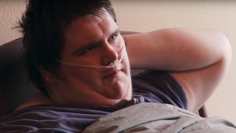 Sean Milliken from My 600-lb Life in bed