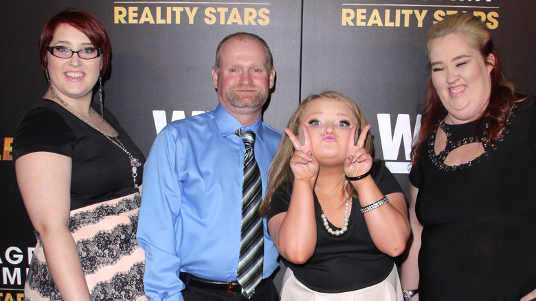 Lauryn Shannon, Sugar Bear, Alana Thompson, and Mama June smiling