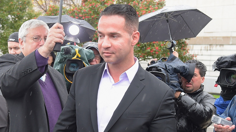 Mike "The Situation" Sorrentino walking out of court