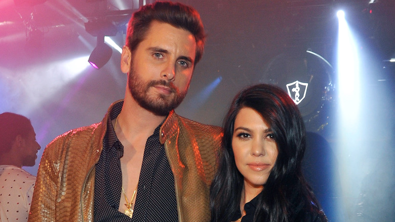 Scott Disick and Kourtney Kardsahian smiling