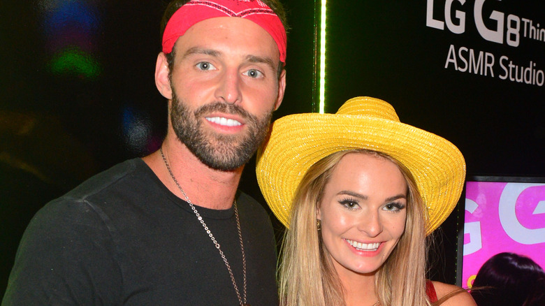 Juliette Porter and Robby Hayes pose together