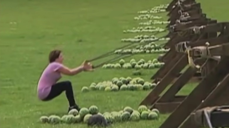 A watermelon stunt goes wrong