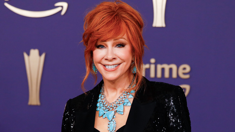 Reba McEntire wearing turquoise necklace