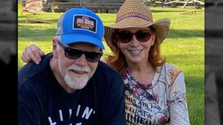 Reba McEntire and boyfriend Rex Linn on vacation in Montana