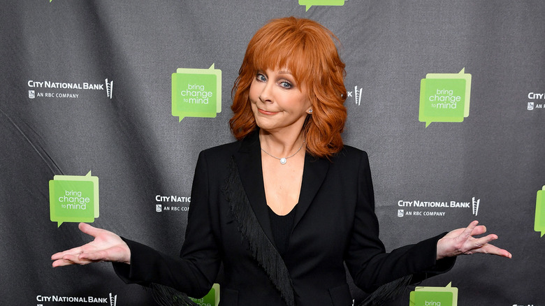 Reba McEntire black fringed jacket