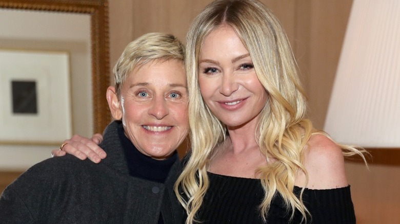 Ellen DeGeneres and Portia de Rossi attend the unveiling of RH San Francisco (2022)