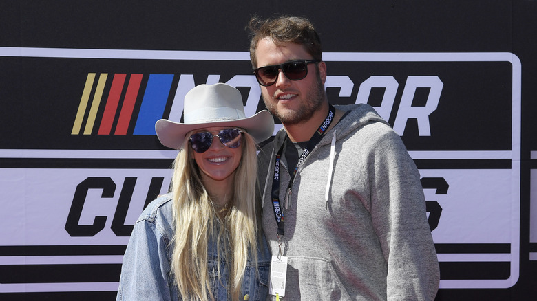 Matthew and Kelly Stafford pose together