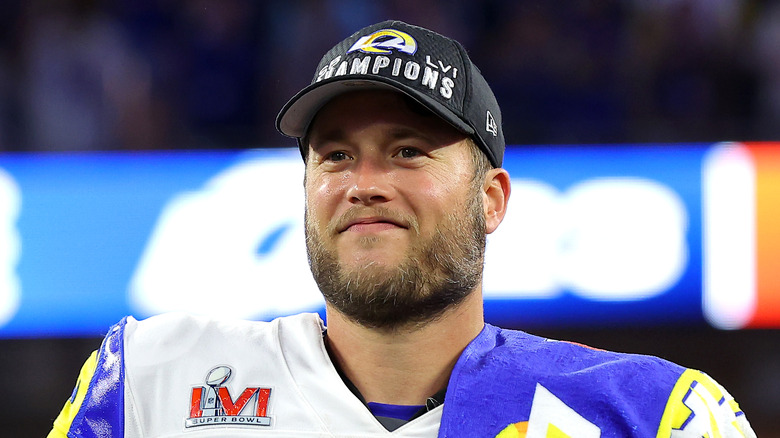 Matthew Stafford smiling