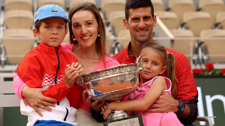 Djokovic family looks happy