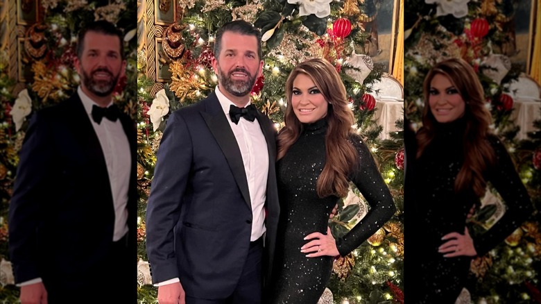 Donald Trump Jr. and Kimberly Guilfoyle posing for a photo