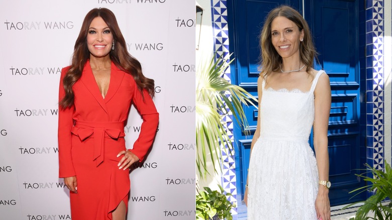 Kimberly Guilfoyle posing at step and repeat; Bettina Anderson attending the Ballet Brilliance and Beauty Luncheon