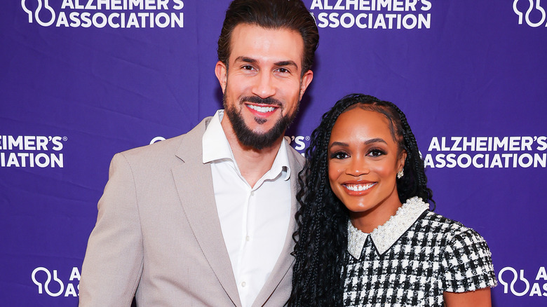 Rachel Lindsay and Bryan Abasolo smiling