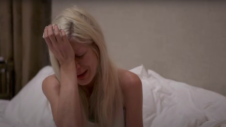 Tori Spelling crying