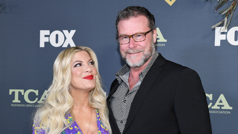 Tori Spelling and Dean McDermott at Fox TCA party