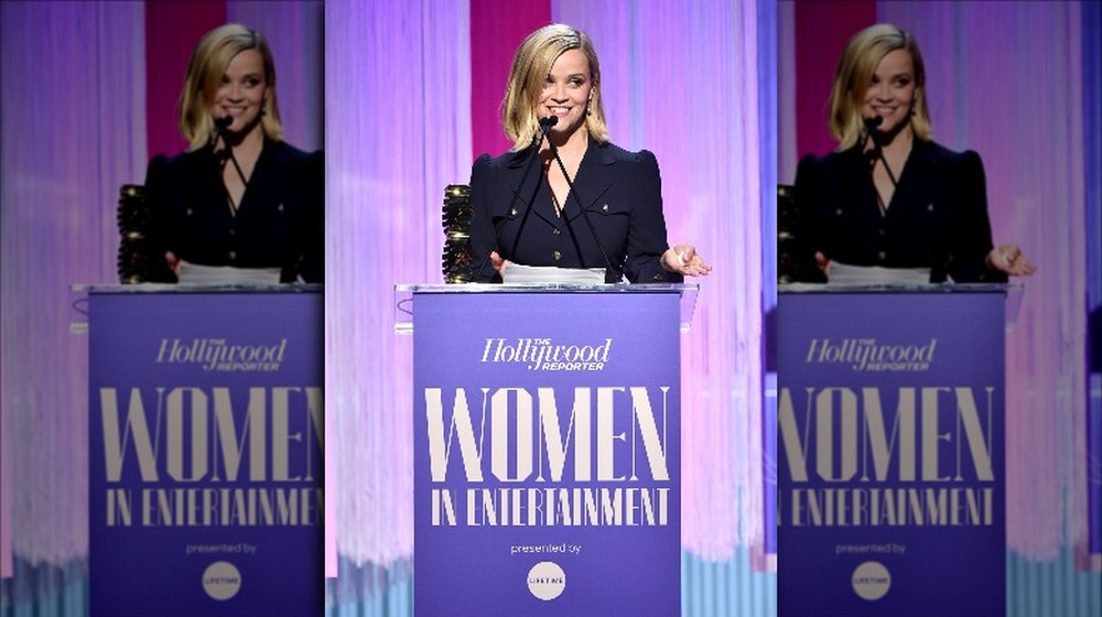 Reese Witherspoon speaks at gala