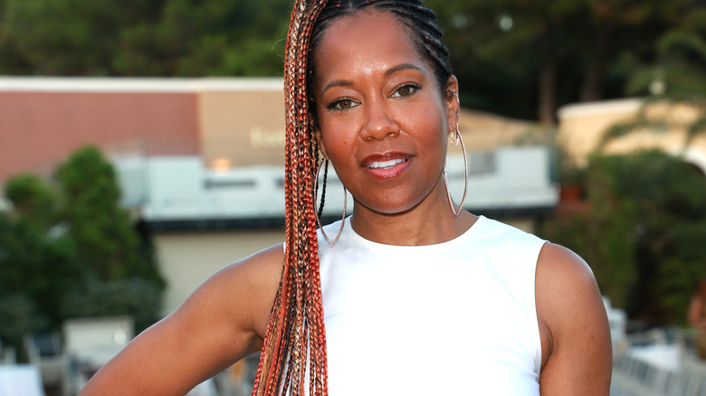 Regina King smiles at Filming Italy 2022 red carpet