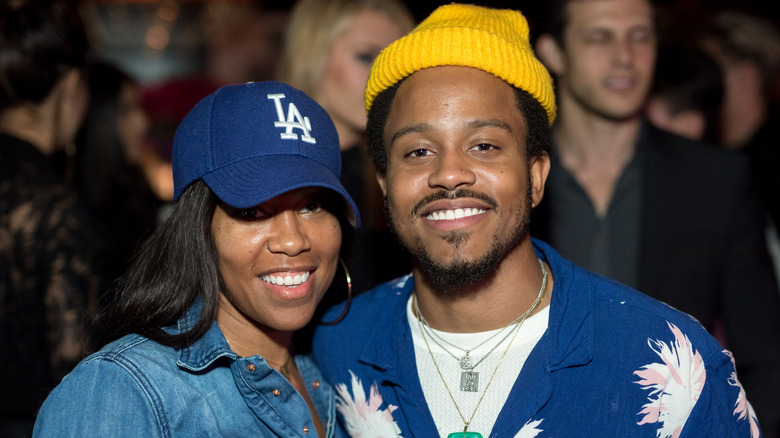 Regina King and Ian Alexander Jr. smiling