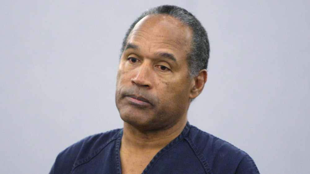 O.J. Simpson sitting in court