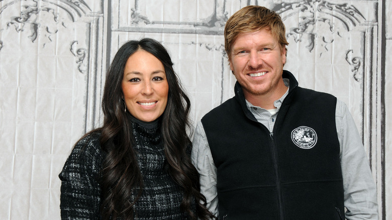 Joanna and Chip Gaines smiling