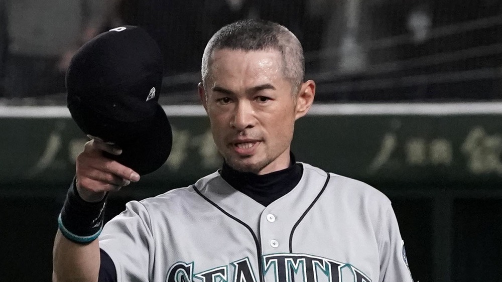 Ichiro Suzuki at baseball game