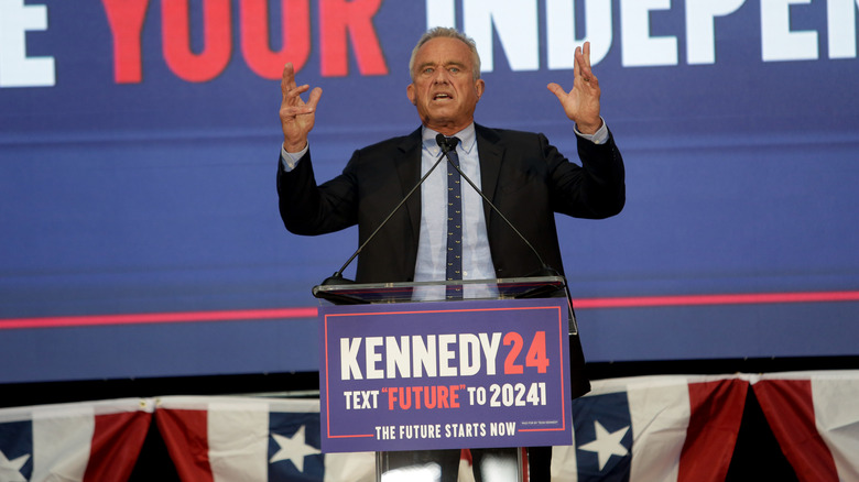 Robert F. Kennedy Jr. at a podium