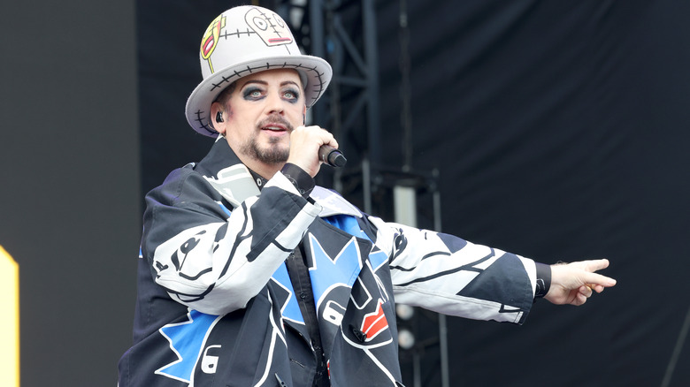 Boy George performing