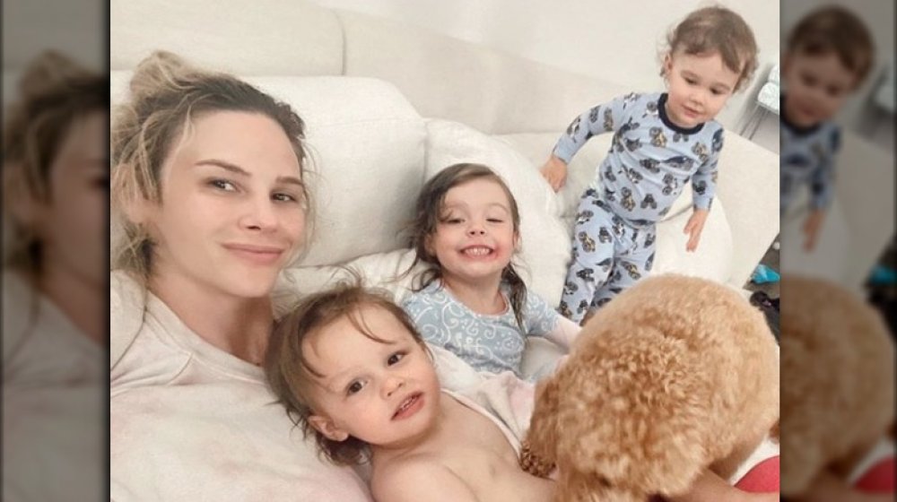 Meghan King and her children