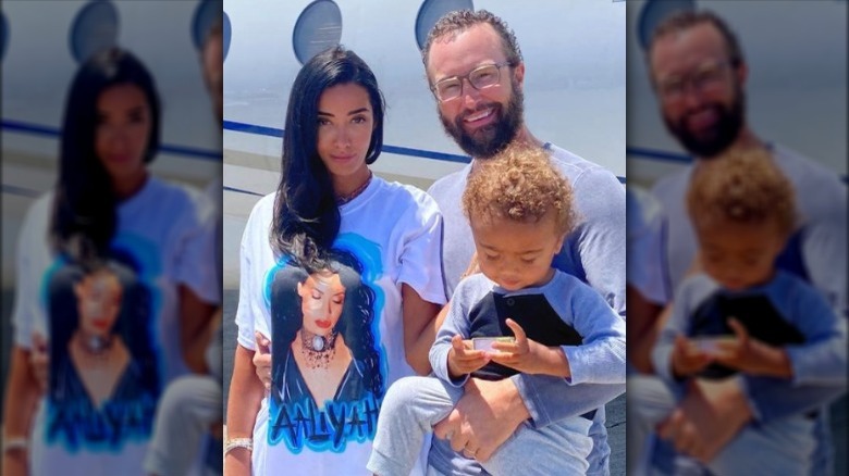 Noella Bergener, James Bergener, and son smiling