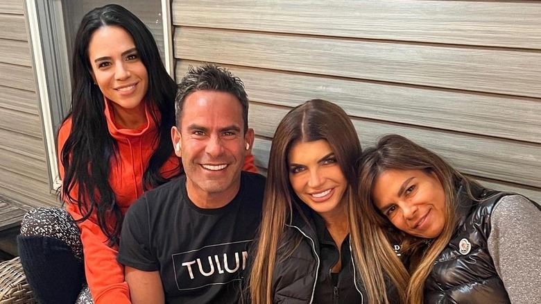 Jennifer Ruelas, Luis Ruelas, Teresa Giudice, and Veronica Ruelas smiling