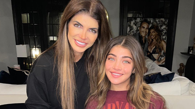 Teresa Giudice and Gia Giudice smile