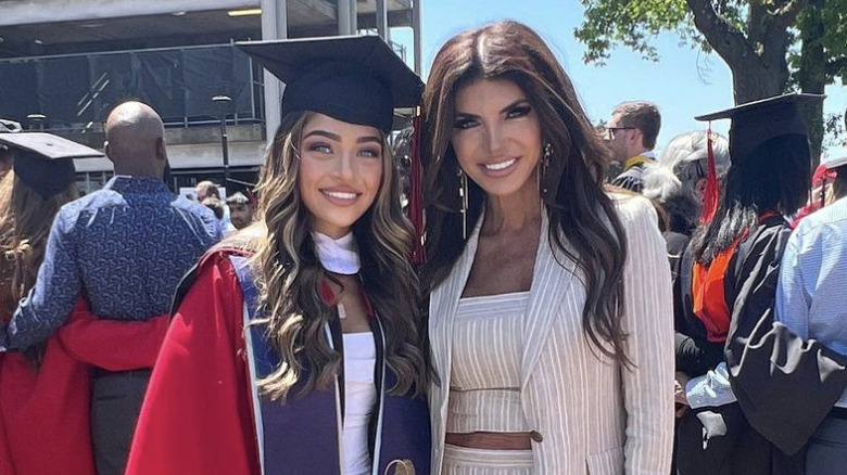 Gia Giudice graduation gown with Teresa Giudice