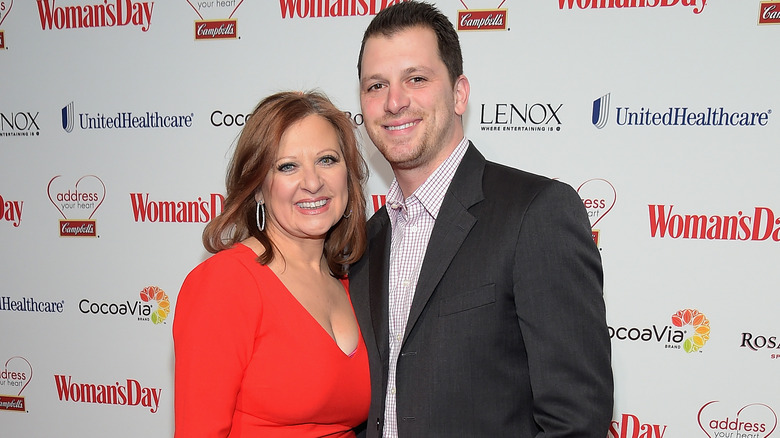 Albie Manzo, posing with his mother Caroline Manzo