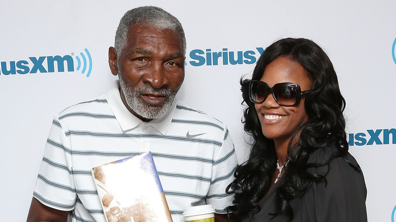 Richard Williams (father of Venus and Serena Williams) and Lakeisha Graham visit the SiriusXM