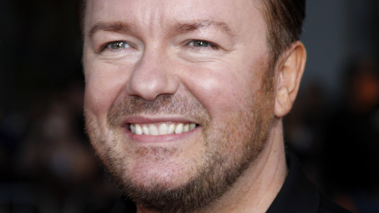 Ricky Gervais grinning