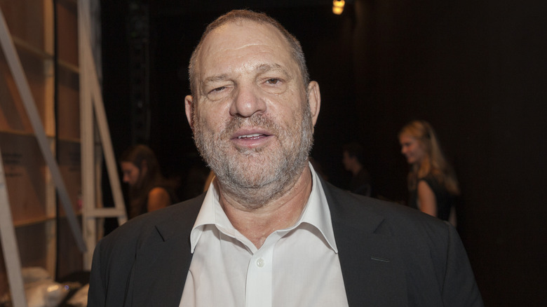 Harvey Weinstein posing