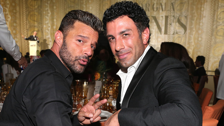  Ricky Martin and Jwan Yosef posing together