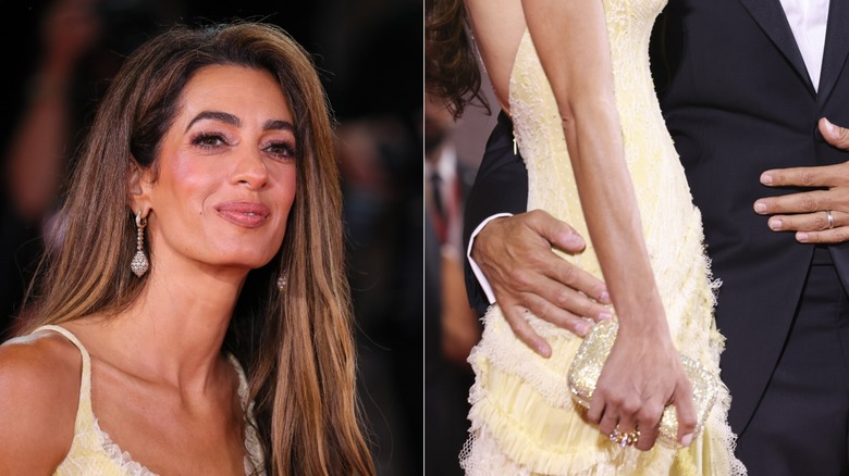 A close-up look at Amal Clooney's accessories