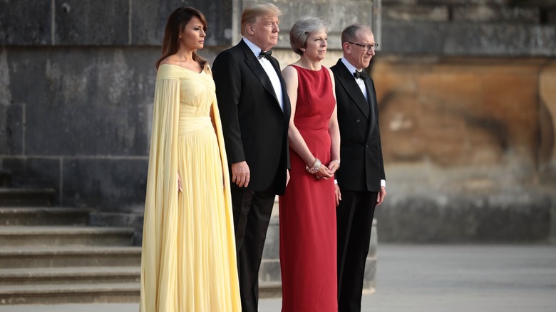 Melania Trump, Donald Trump, & Theresa May