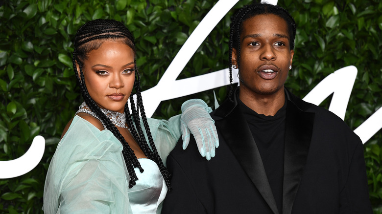 A$AP Rocky, Rihanna on the red carpet