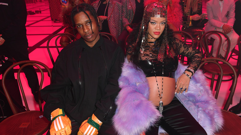 A$AP Rocky, Rihanna sitting