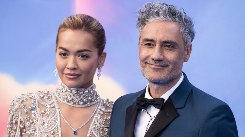 Taika Waititi and Rita Ora at the "Thor: Love and Thunder" premiere 2022