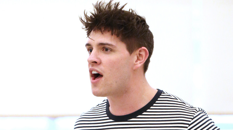 Casey Cott in rehearsals