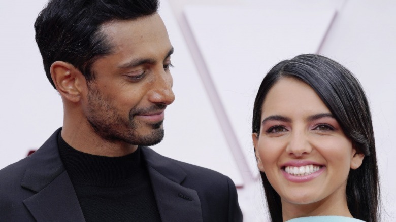 Riz Ahmed and Fatima Farheen Mirza attend the 93rd Annual Academy Awards  April 25, 2021