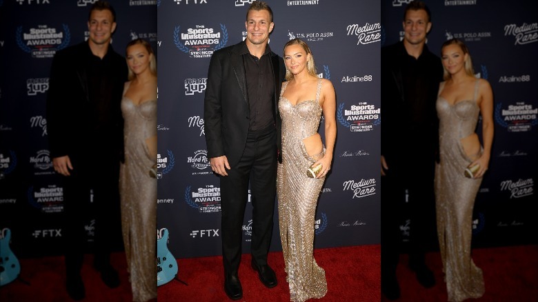 Rob Gronkowski and Camille Kostek on the red carpet