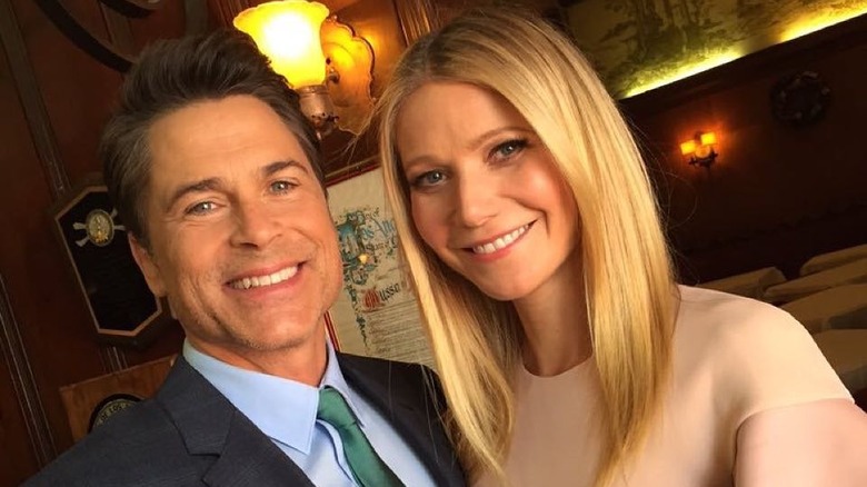 Rob Lowe smiling with Gwyneth Paltrow