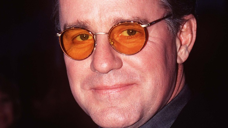 Phil Hartman orange sunglasses red carpet