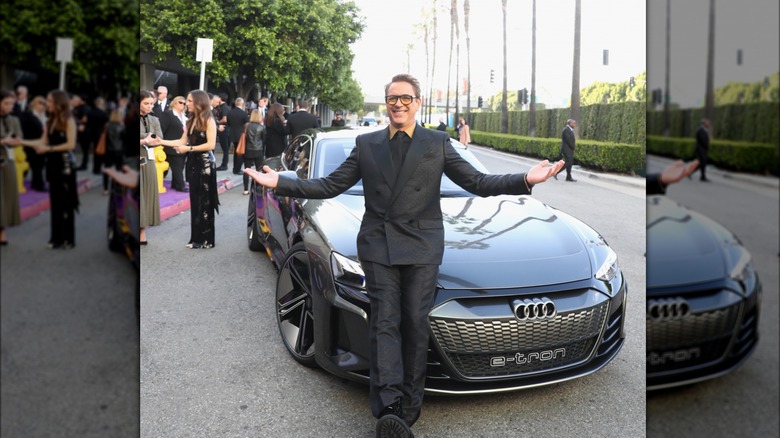 Robert Downey Jr. with car