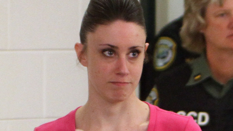 Casey Anthony escorted by police